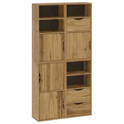 Afbeelding van vidaXL Bijzetkasten 4 st ODDA 40x24x79 cm massief grenenhout