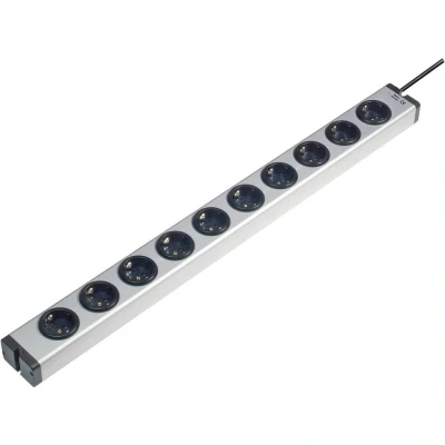 Afbeelding van Ehmann 0600x00102031 Stekkerdoos 10 voudig Aluminium Randaarde stekker 1 stuk(s)