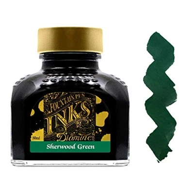 Afbeelding van Diamine Inkt for vulpen, Sherwood Green 80ml