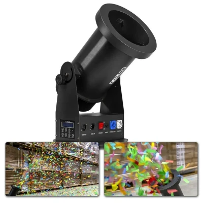 Afbeelding van BeamZ CC1200 Confetti launcher met DMX en draadloze afstandsbediening