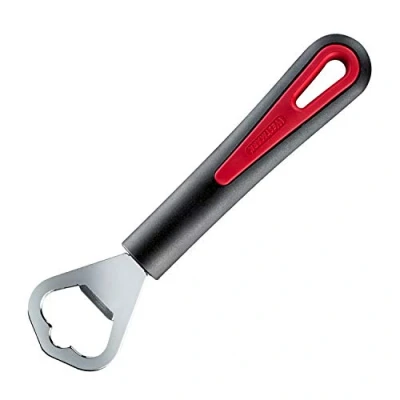 Afbeelding van Westmark Gallant flesopener uit rvs en kunststof zwart rood 17x4x2cm