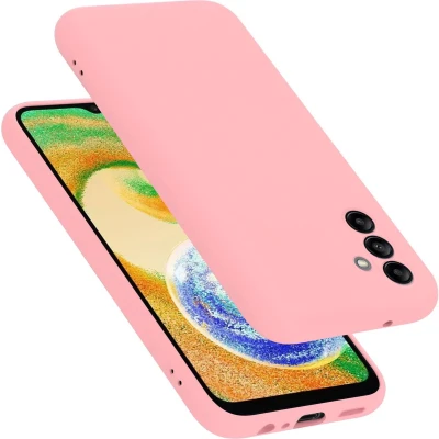 Afbeelding van Cadorabo Hoesje geschikt voor Samsung Galaxy A04s Case in LIQUID ROZE Beschermhoes TPU silicone Cover