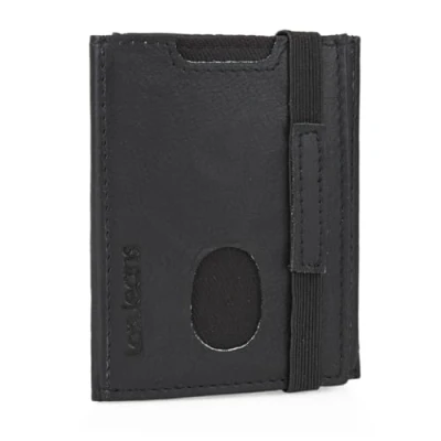 Afbeelding van Lois Portemonnee Leer Heren Functioneel en Duurzaam Wallet For Men, Mens met Tijdloze, Bestendige Leer. RFID Portemonnee. 205220, Zwart