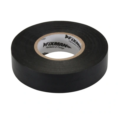 Afbeelding van Fixman Isolatietape 19 mm x 33 m, zwart