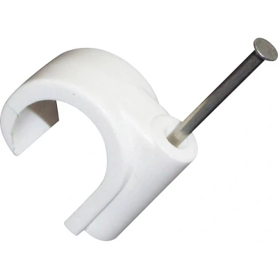 Afbeelding van TRU COMPONENTS Spijkerclip 523530 Bundel Ø (bereik) 14 mm (max) Wit (mat) 100 stuk(s)
