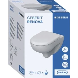 Afbeelding van Geberit Renova wandcloset Rimfree combipack met SoftClose zitting