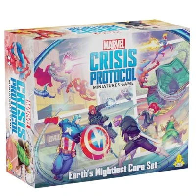 Afbeelding van Marvel: Crisis Protocol Earth&#039;s Mightiest Core Set iconische helden en schurken voor epische gevechten! Tafelsuperheldenspel, vanaf 14 jaar, 2 spelers, 90 minuten speeltijd,