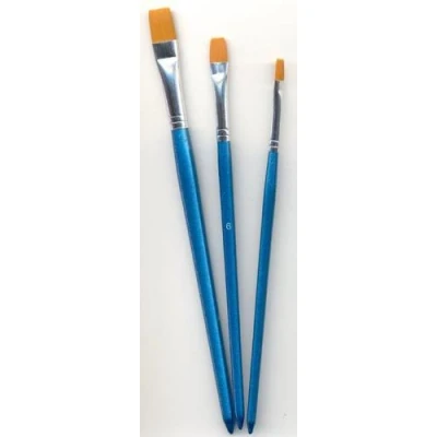 Afbeelding van Penselen set nylon 3x plat 3 ST 12185 8502