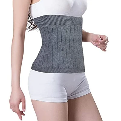 Afbeelding van Thermische Gebreide Lumbale Warmer Kasjmier Buikband Onderrug Ondersteuning Riem Brace Maag Nier Trimmer Band Postpartum Buik Warming voor Vrouwen Moederschap Herstellen