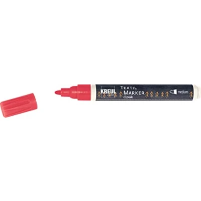 Afbeelding van Kreul, Marker, Javana texi mäx Ondoorzichtige textielmarker voor lichte en donkere stoffen (Rood, 4 mm)