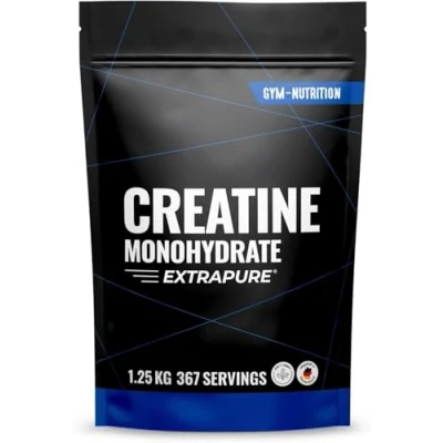 Afbeelding van creatine monohydraatpoeder 1,25 kg/1250 g ultra zuiver monohydraat met vitamine B6 optimaal hoge dosis extraure poeder veganistisch