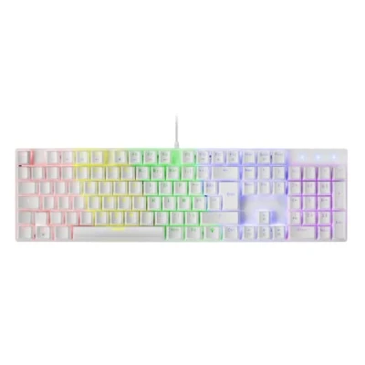 Afbeelding van Mars Gaming MK422 Wit, Mechanisch Toetsenbord RGB, Antighosting, Mechanische Switch Rood, Franse Taal