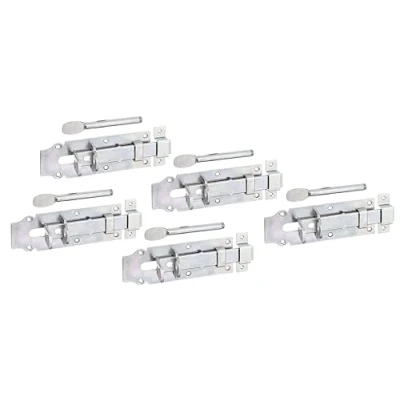 Afbeelding van Alberts 5x stalen deurslotbouten, gegalvaniseerd, dikke laag gepassiveerd, 160 180 mm