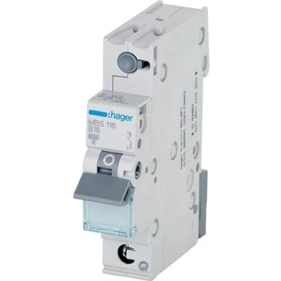 Afbeelding van Hager MCS125 Zekeringautomaat 1 polig 25 A 400 V