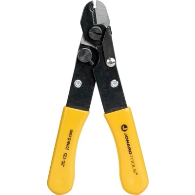 Afbeelding van Jonard Tools JIC 125 Vezel Optische Stripper met Geel Plastic Ondergedompelde Handvat, 5 3/16“ Lengte
