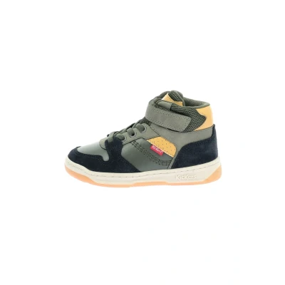 Afbeelding van Kickers Uniseks Kickado sneakers voor kinderen, Kaki Marine Camel, 27 EU