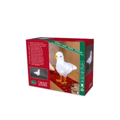 Afbeelding van Konstsmide 6179 203 Acryl figuur Meeuw Koudwit LED Wit