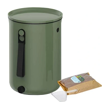 Afbeelding van Skaza Bokashi Organko 2 Prullenbak Compost Plastic Groen 9.6 L