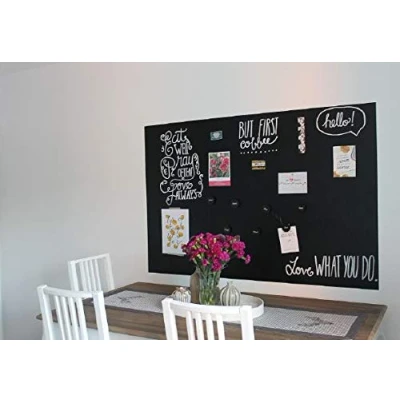 Afbeelding van Magneet bordfolie kleur: zwart, 15 maten, prijs prestatie top beschrijfbaar, afwisbaar, magnetisch, magnetische zonder frame voor portret en landschapsformaat (70 x 50 cm)