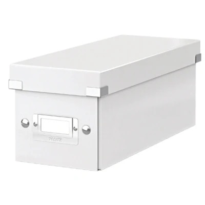 Afbeelding van Cd box Leitz WOW Click &amp; Store 143x136x352mm wit