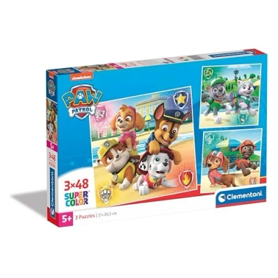 Afbeelding van Clementoni Legpuzzel Super Color Vierkant PAW Patrol, 3x48st.