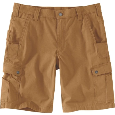 Afbeelding van Carhartt Rugged Flex Relaxed Fit Ripstop Cargo Work Utility Shorts voor heren, bruin (carhartt brown), 40W