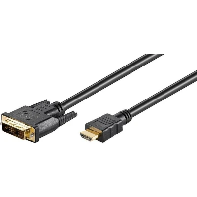 Afbeelding van Microconnect HDMI naar DVI D kabel 15 m Zwart