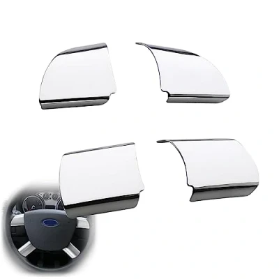 Afbeelding van NOZADO ABS Chrome Auto Stuurwiel Trim Sticker Fit Voor Ford Focus 2 MK2 2005 2006 2007 2008 2009 2010 2011 2012 2013 2014 ESCAPE C MAX Accessoires Decoratie Cover Frame