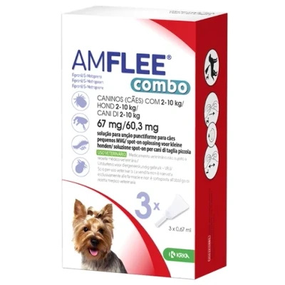 Afbeelding van Krka Amflee Combo Spot On Hond 2 10 KG 67 MG 3 PIP (409896)