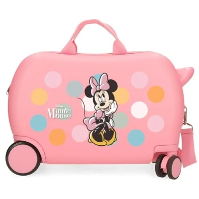 Afbeelding van Disney meisjes Minnie Mouse ride on kinderkoffer ABS roze twister