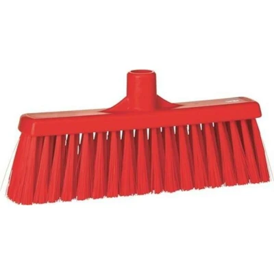 Afbeelding van Vikan Rechte Veger Kop Medium 31cm Rood