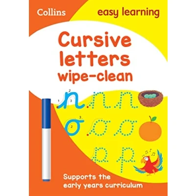 Afbeelding van Collins Easy Learning Preschool Cursive Letters Age 3 5 Wipe Clean Activity Book: Ideal for Home