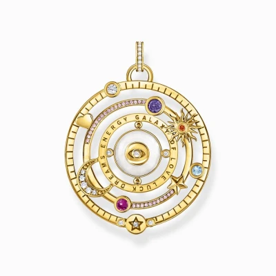Afbeelding van Thomas Sabo PE957 565 7 Hanger Dames 925er Zilver geel verguld