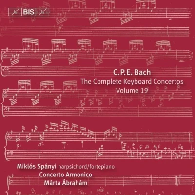 Afbeelding van Miklós Spányi, Concerto Armonico C.P.E. Bach: Keyboard Concertos Volume 19 (CD)