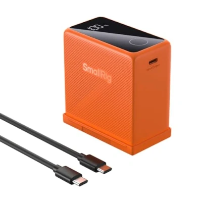 Afbeelding van SMALLRIG NP F970 Camerabatterij &amp; Smart LCD Scherm,10500mAh Vervangende Batterij voor Sony F750 F550, PD 36W USB C 3,5u Snel Opladen, Camera/Monitor/LED Videolamp/Camcorder, Oranje 4576