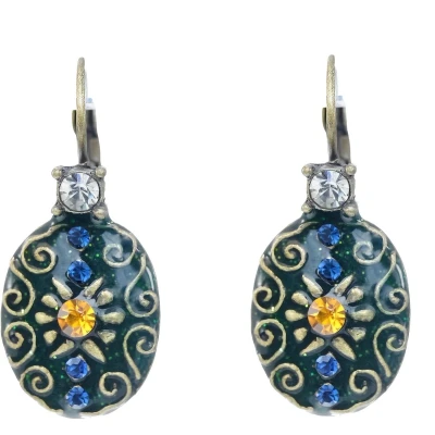 Afbeelding van Behave Oorstekers in vintage design met steentjes