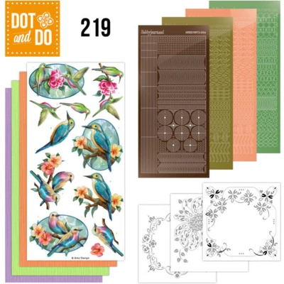 Afbeelding van Dot and Do 219 Amy Design Colourful Feathers