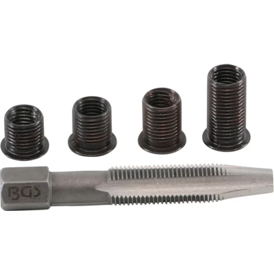 Afbeelding van BGS Reparatieset voor vonk bougie schroefdraad M8 x 1,0 mm, 5 delig
