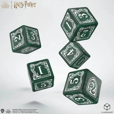 Afbeelding van Q Workshop Harry Potter pack dés Zwadderich Dobbelstenen &amp; Pouch Set (5)