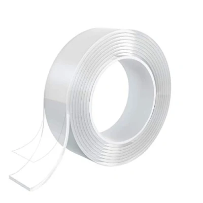 Afbeelding van smart by Leviatan D.RECT Dubbelzijdig Plakband Extra Sterk Nano Tape 3m, 3cm Transparant Verwijderbaar Herbruikbaar