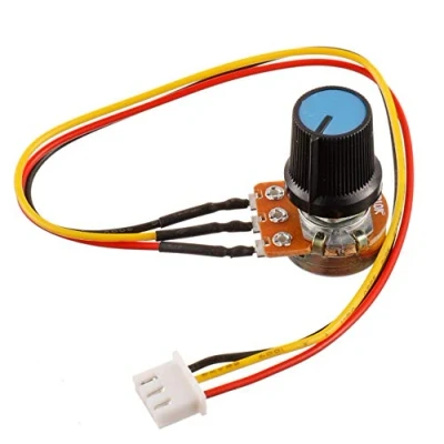 Afbeelding van BOJACK B10K Gekartelde As 3 Terminals Lineaire Taper Rotary Potentiometer WH148 10 K Ohm Single Turn Carbon Film Variabele Weerstand met XH2.54 Pin Connector Draadkabel (Pack van 2 stuks)