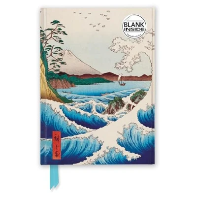 Afbeelding van Flame Tree Blank Notebooks Utagawa Hiroshige: Sea at Satta (Foiled Journal)