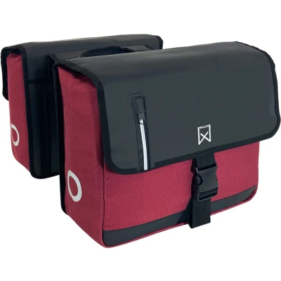 Afbeelding van Willex Dubbele Canvas Kantoortas 46 liter Rood