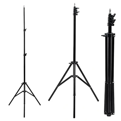 Afbeelding van Maclean MC 163 statief voor 12 &quot;ringlicht verstelbare hoogte 62 190 cm verlichting lamp 3kg draagvermogen licht statie
