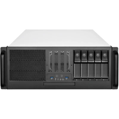 Afbeelding van SilverStone SST RM41 H08 4U Serverbehuizing voor rackmontage, ondersteunt tot SSI CEB M/B &amp; ATX (PS2)/Mini redundante PSU