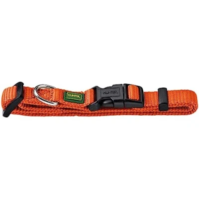 Afbeelding van HUNTER VARIO BASIC hondenhalsband, robuust, soepel, kliksluiting, M/1,5, oranje