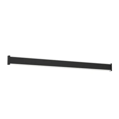 Afbeelding van Eglo LED buitenlamp Neviano, rechthoekige buiten wandlamp, wand verlichting met indirect licht, buitenverlichting van zwart metaal en kunststof, warmwit, IP65, 97 cm