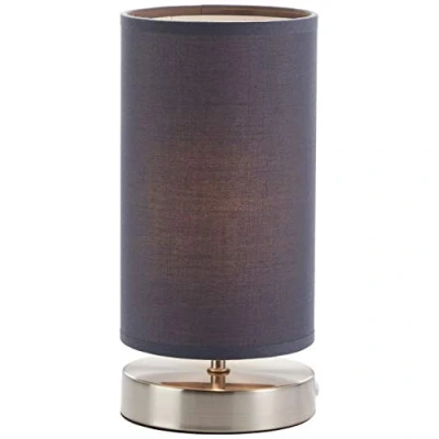 Afbeelding van Brilliant Clarie tafellamp 26cm textielkap ijzer/grijs, 1x E14 geschikt voor druppellampen tot max. 40W