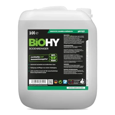 Afbeelding van BiOHY Vloerreiniger (10 Liter Busje) Concentraat voor alle reinigingsmachines en harde vloeren Aangename geur streeploze reiniging (Bodenreiniger)