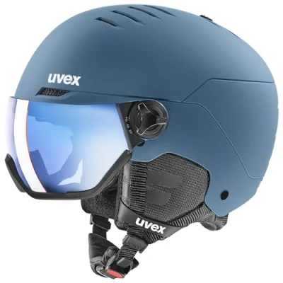 Afbeelding van uvex wanted visor, Skihelm Unisex Volwassene, stone blue matt, 54 58 cm
